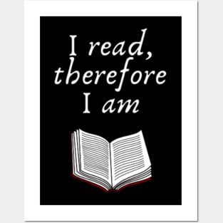 I read, therefore I am Posters and Art